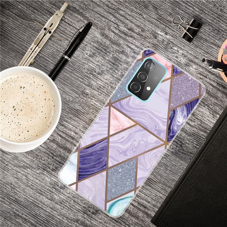 Marble Pattern Drop-proof TPU Phone Case Back Cover for Samsung Galaxy A32 4G (EU Version) - Style G