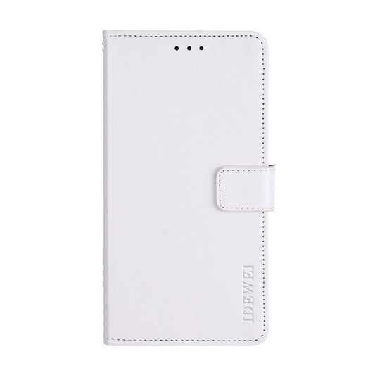 IDEWEI Wallet Design Crazy Horse Texture Leather Mobile Casing for Samsung Galaxy S20 FE/S20 Fan Edition/S20 FE 5G/S20 Fan Edition 5G - White