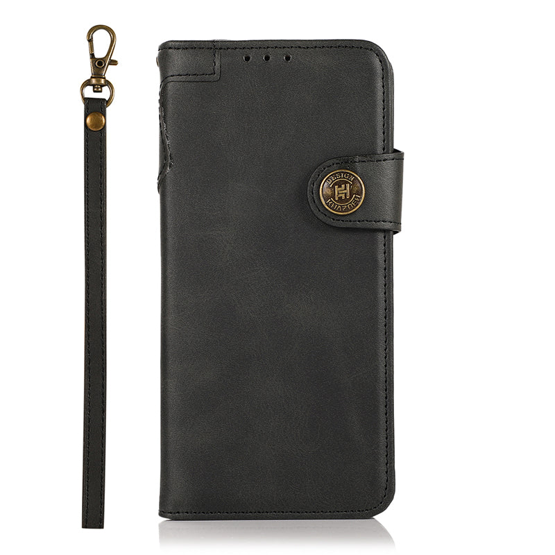 KHAZNEH Shockproof PU Leather Stand Wallet Mobile Phone Cover for Samsung Galaxy S20 FE/S20 Fan Edition/S20 FE 5G/S20 Fan Edition 5G/S20 Lite/S20 FE 2022 - Black