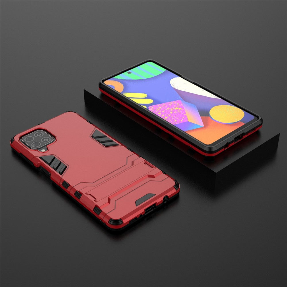 2-in-1 Kickstand PC + TPU Combo Phone Shell for Samsung Galaxy F62 / M62 - Red