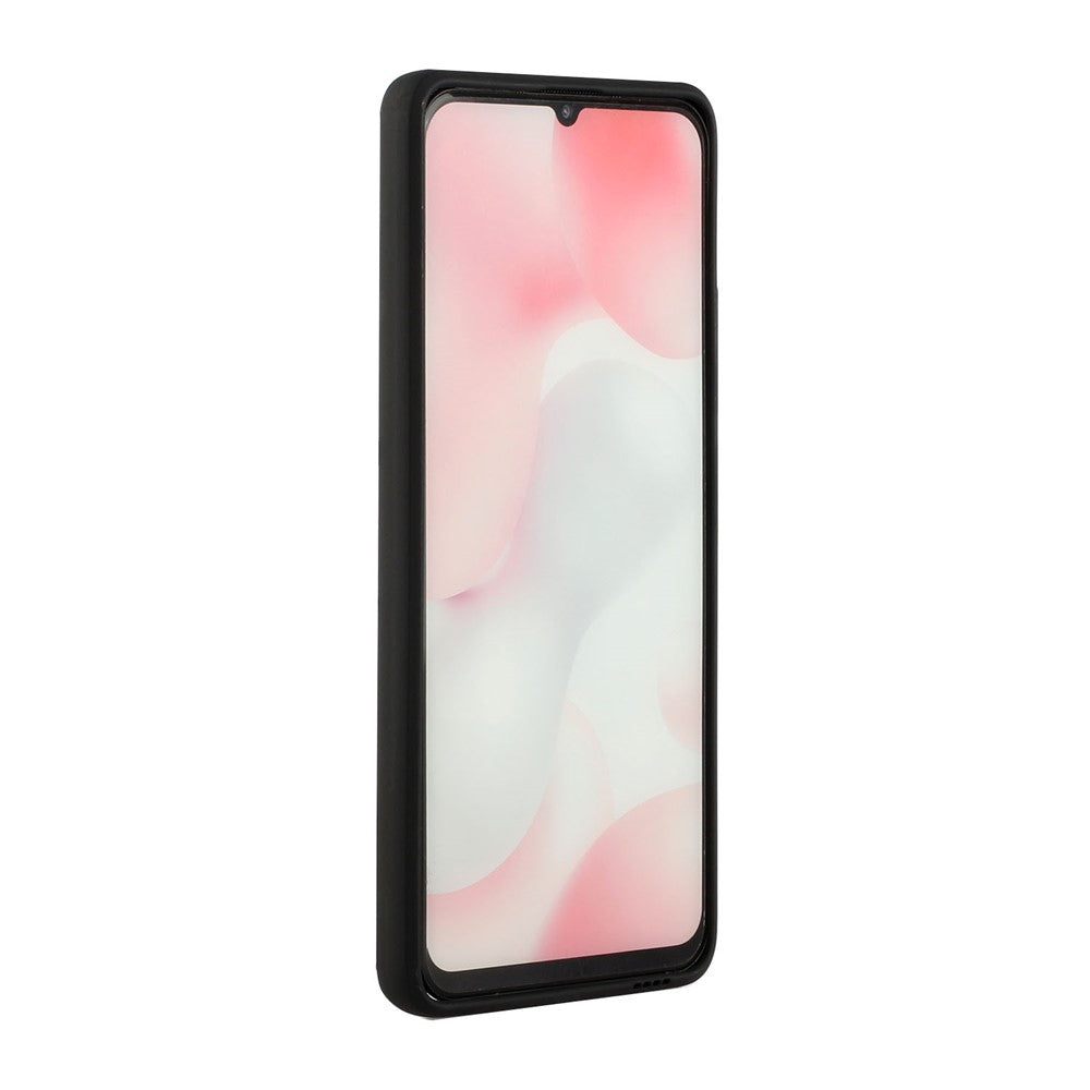 Soft TPU Phone Protection Case Cover with Card Holder for Samsung Galaxy M12 / A12 - Black