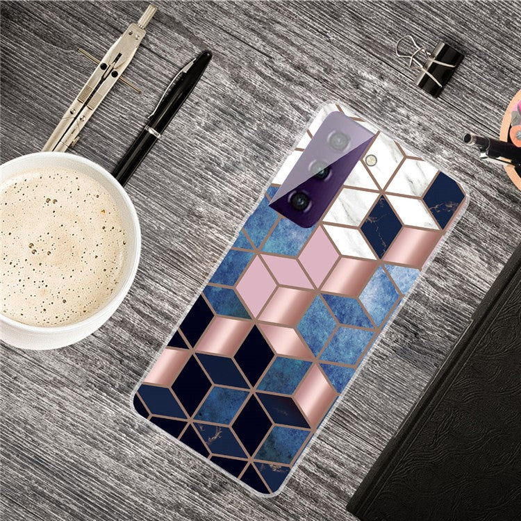 Marble Pattern TPU Phone Case for Samsung Galaxy S21 FE - Style D