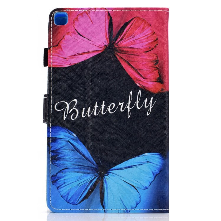 Pattern Printing Design Leather Full Protection Tablet Case for Samsung Galaxy Tab A7 Lite T220 / T225 - Two Butterflies