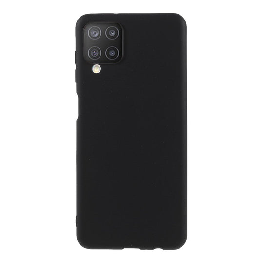 Double-Sided Matte TPU Phone Protective Case Cover Shell for Samsung Galaxy M12 - Black