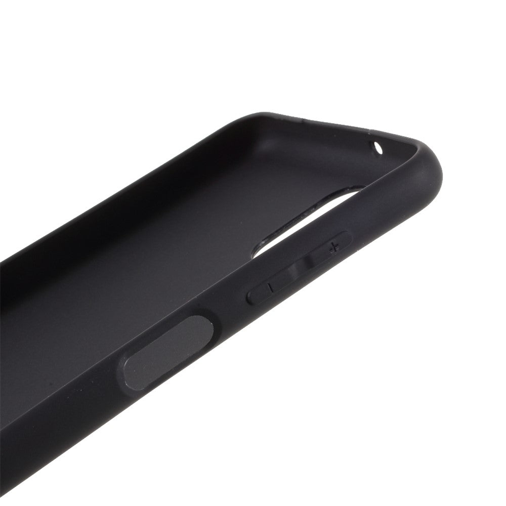 Double-Sided Matte TPU Phone Protective Case Cover Shell for Samsung Galaxy M12 - Black