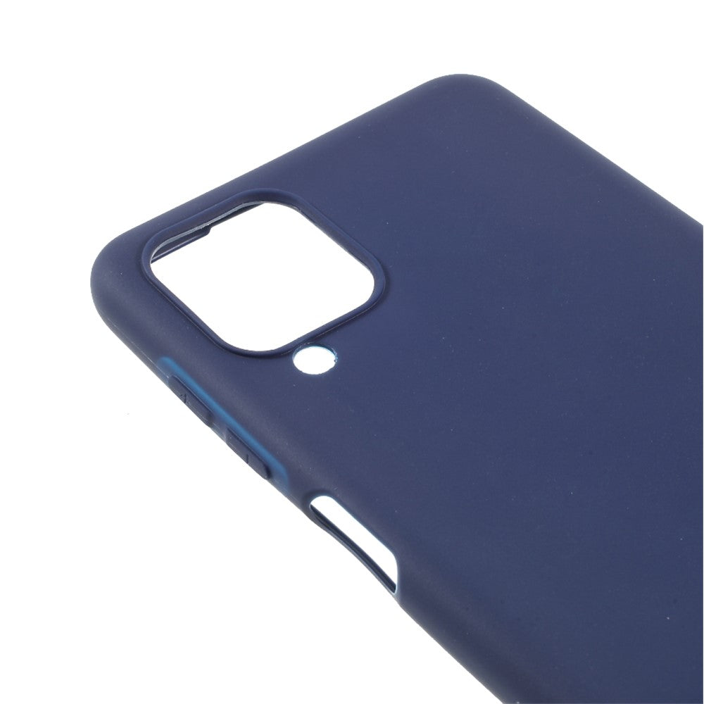 Double-Sided Matte TPU Phone Protective Case Cover Shell for Samsung Galaxy M12 - Dark Blue