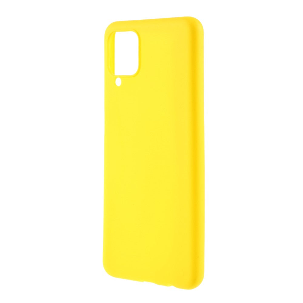 Double-Sided Matte TPU Phone Protective Case Cover Shell for Samsung Galaxy M12 - Yellow