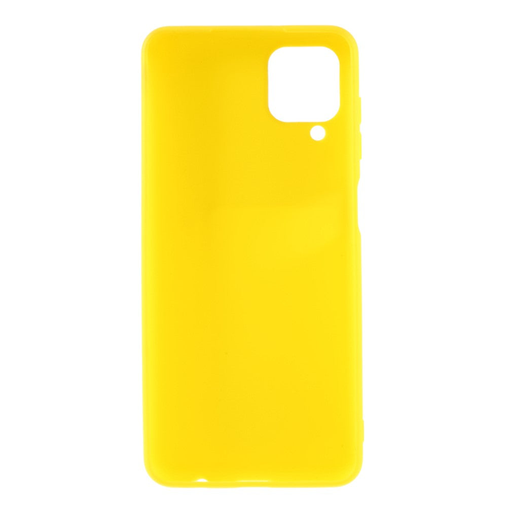 Double-Sided Matte TPU Phone Protective Case Cover Shell for Samsung Galaxy M12 - Yellow