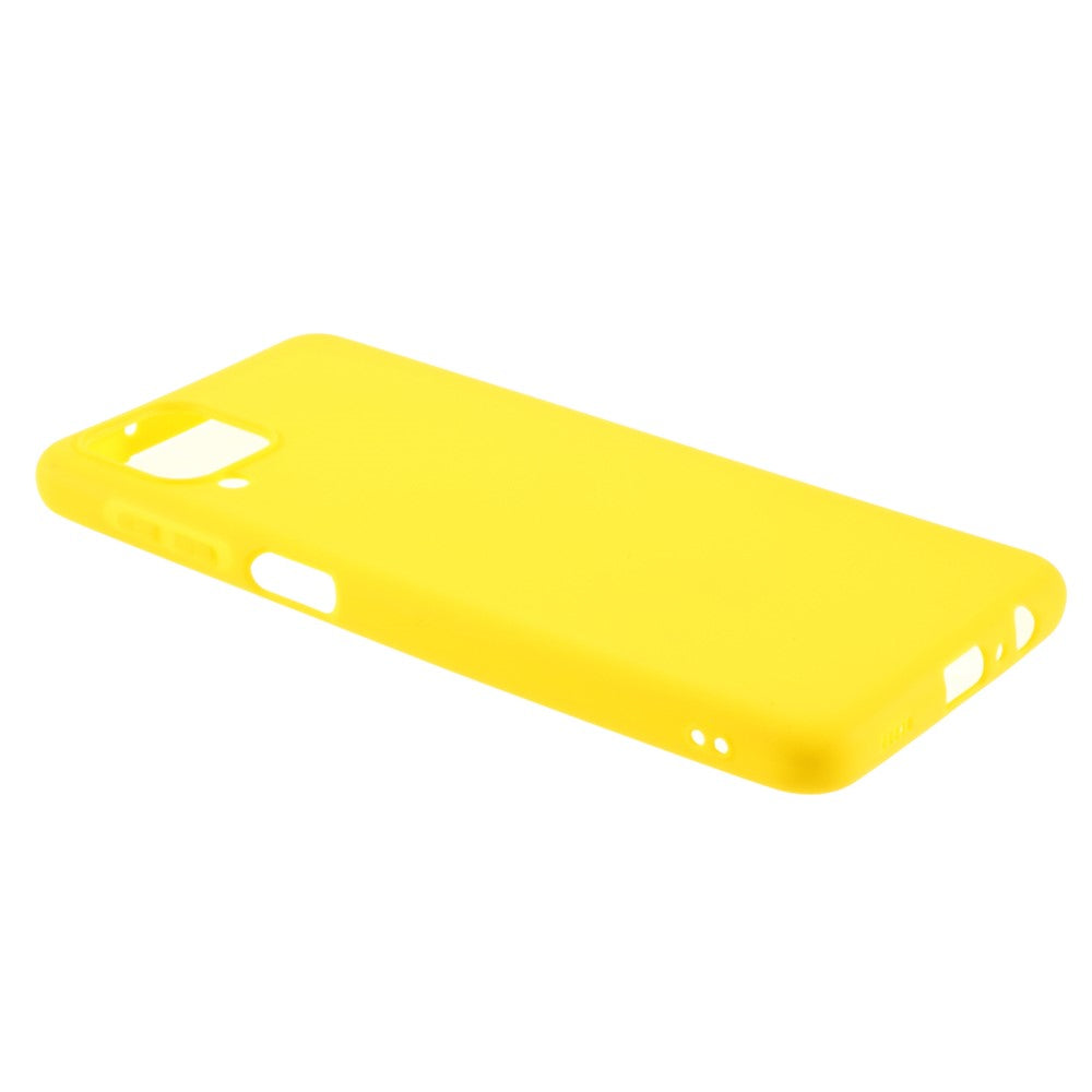 Double-Sided Matte TPU Phone Protective Case Cover Shell for Samsung Galaxy M12 - Yellow