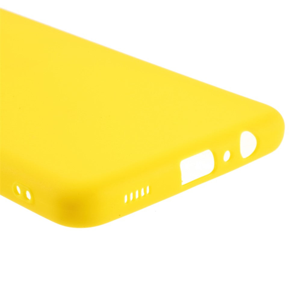 Double-Sided Matte TPU Phone Protective Case Cover Shell for Samsung Galaxy M12 - Yellow