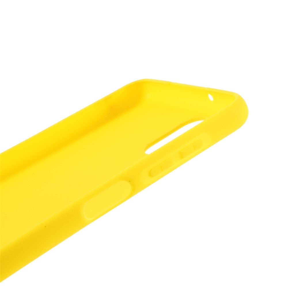 Double-Sided Matte TPU Phone Protective Case Cover Shell for Samsung Galaxy M12 - Yellow