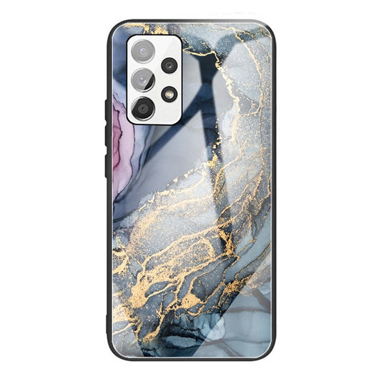 Shockproof Marble Pattern Tempered Glass + TPU Phone Case for Samsung Galaxy A32 4G (EU Version) - Style E