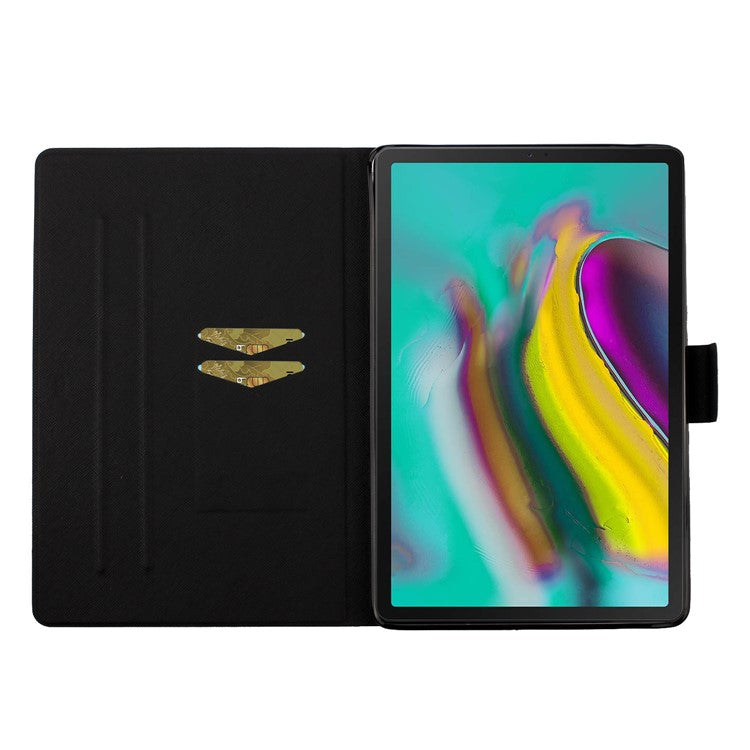 Pattern Printing Foldable Stand Leather Protection Tablet Case for Samsung Galaxy Tab A7 Lite 8.7-inch T220 / T225 - Shiny Powders