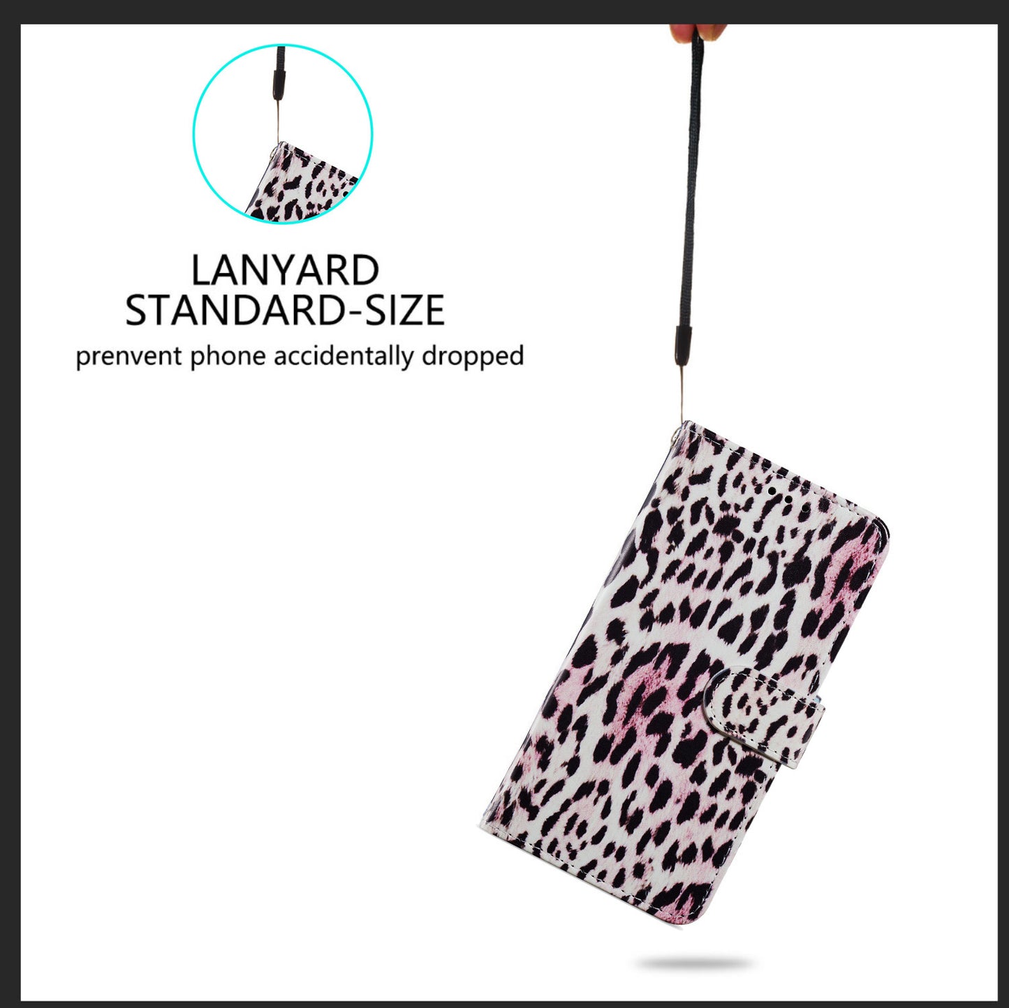 Pattern Printing Design PU Leather Folio Flip Case with Card Holder Slots &amp; Wrist Strap for Samsung Galaxy S20 FE 2022/S20 FE 4G/S20 FE 5G/S20 Lite - Leopard Print