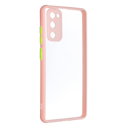 Thickened TPU Frame + High Transparency Acrylic Back Panel Phone Shell for Samsung Galaxy S20 FE 2022/S20 FE 4G/S20 FE 5G/S20 Lite - Pink