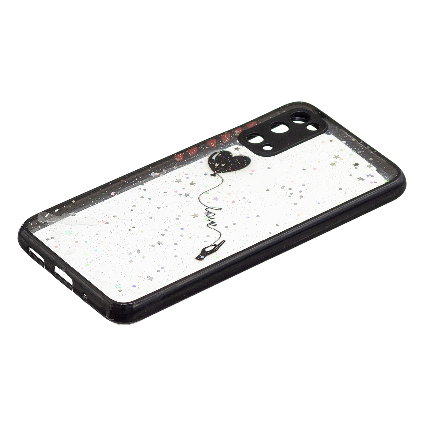 High Impact Pattern Printing Precise Cutout Dual Layer Hard Acrylic Back + Soft TPU Case for Samsung Galaxy S20 4G/S20 5G - Love Heart