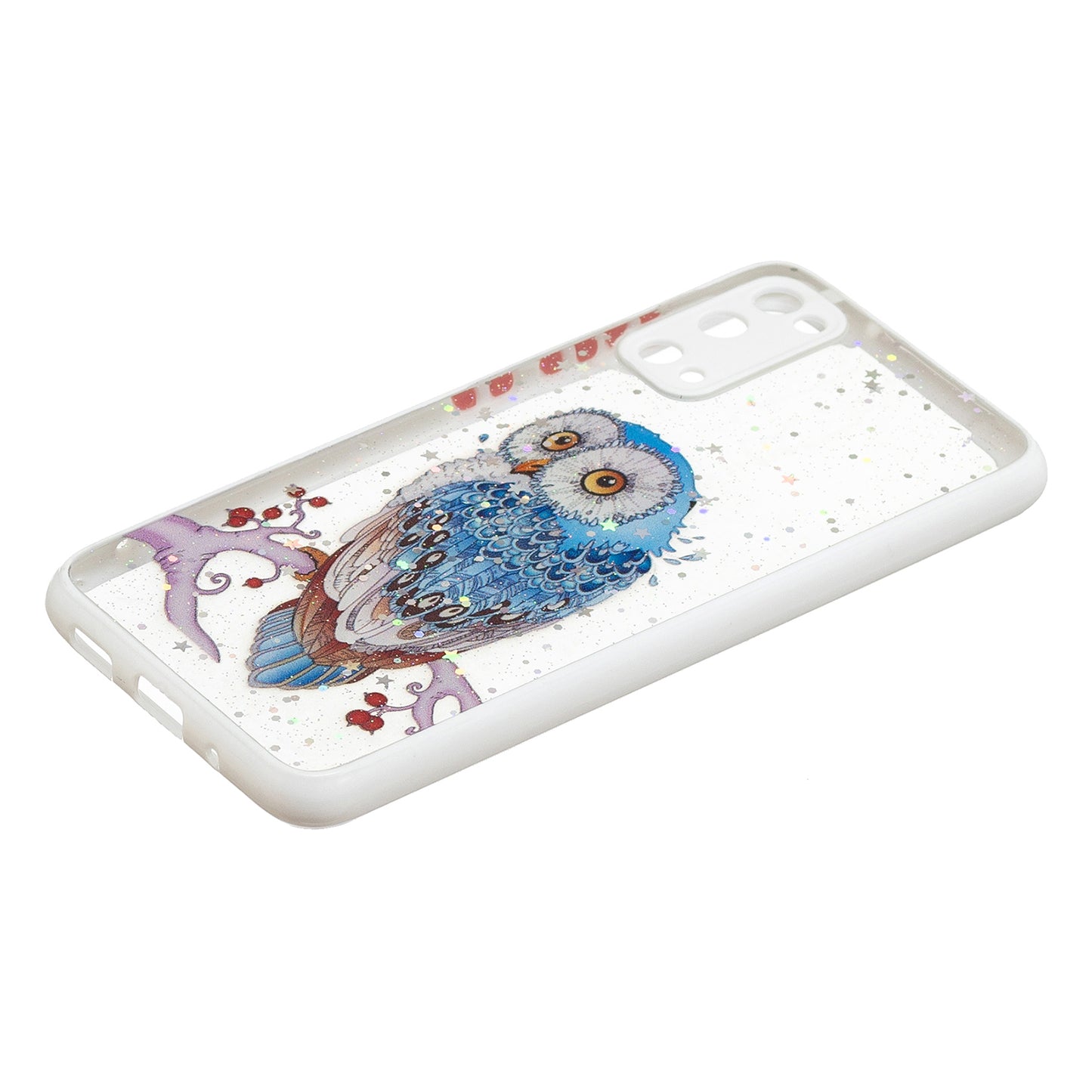 High Impact Pattern Printing Precise Cutout Dual Layer Hard Acrylic Back + Soft TPU Case for Samsung Galaxy S20 4G/S20 5G - Owl