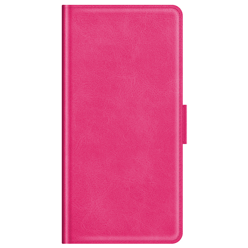PU Leather Phone Wallet Stand Case Shell with Dual Magnetic Clasp Closure for Samsung Galaxy S20 FE 2022/S20 FE 4G/S20 FE 5G/S20 Lite - Rose