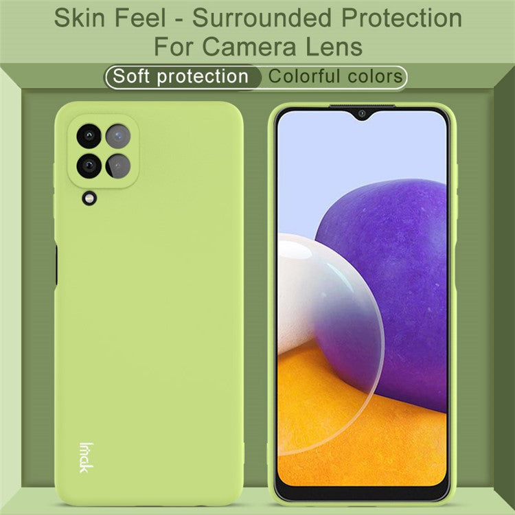 IMAK UC-2 Series Anti-Scratch Flexible TPU Phone Protective Cover Case for Samsung Galaxy A22 4G (EU Version) - Yellow
