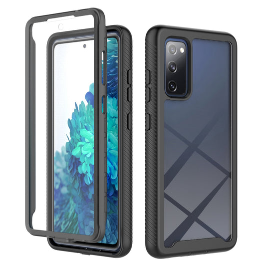 Full Coverage Hybrid Protective Case with Ultra Clear PET Screen Protector for Samsung Galaxy S20 FE 2022/S20 FE 4G/S20 FE 5G/S20 Lite - Black