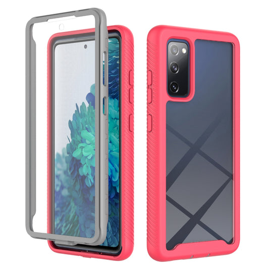 Full Coverage Hybrid Protective Case with Ultra Clear PET Screen Protector for Samsung Galaxy S20 FE 2022/S20 FE 4G/S20 FE 5G/S20 Lite - Pink