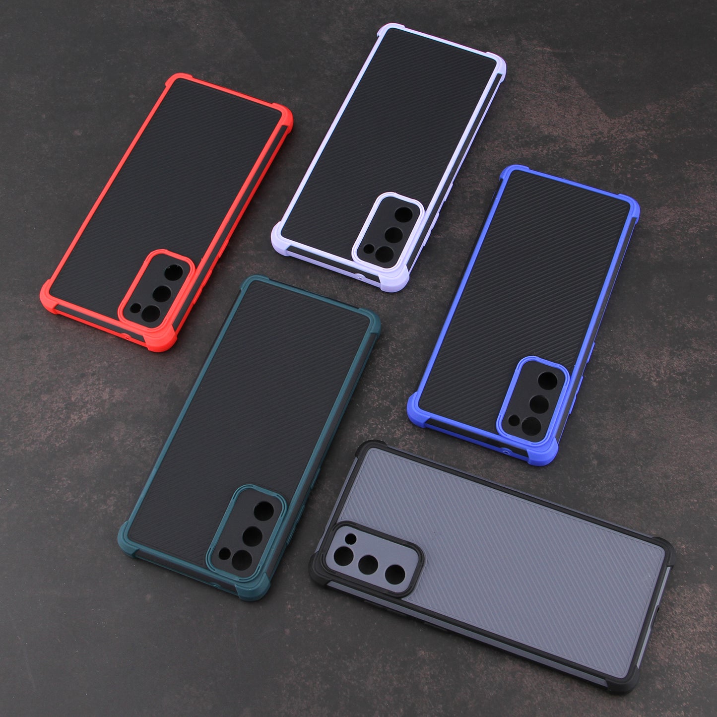 All-Inclusive Drop-Proof Dual-Color PVC + TPU Hybrid Phone Cover Case for Samsung Galaxy S20 FE 2022/S20 FE 4G/S20 FE 5G/S20 Lite - Green