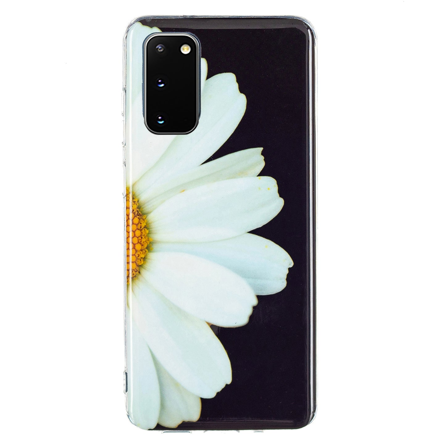 Glow in The Dark Noctilucent Shockproof Lightweight Soft TPU Cover Cell Phone Case for Samsung Galaxy S20 4G/S20 5G - Daisy