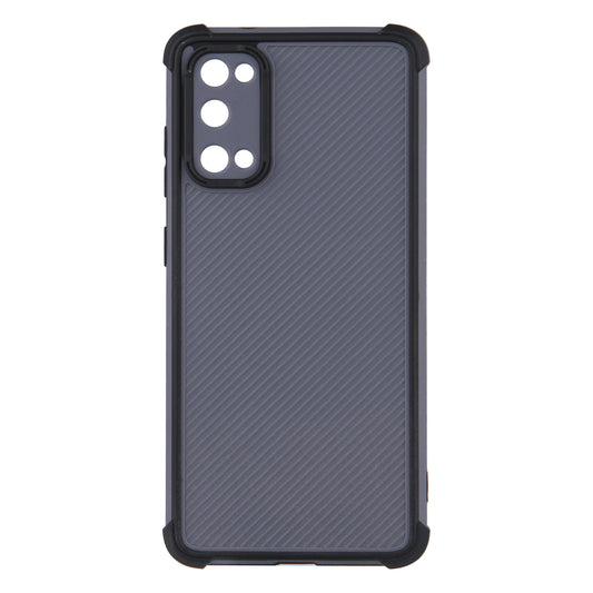 Dual-Color Heavy Duty Defender Shockproof PVC + TPU Hybrid Drop Protective Cover for Samsung Galaxy S20 4G/S20 5G - Black