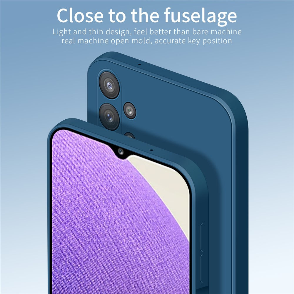 PINWUYO Precise Cut-Out Scratch-Resistant Soft Silicone Cell Phone Cover Case for Samsung Galaxy A32 5G / M32 5G - Green