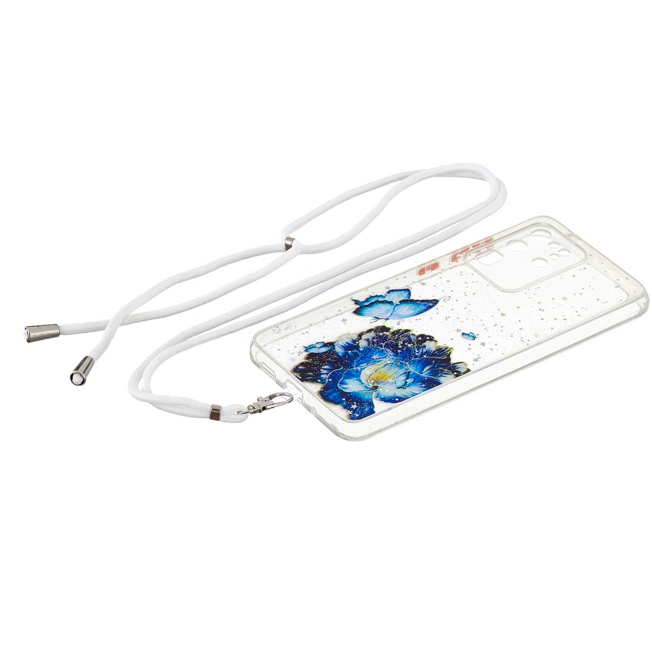 Pattern Printing Precise Cutouts PC + TPU Hybrid Case Clear Mobile Phone Cover for Samsung Galaxy S20 Ultra - Butterfly