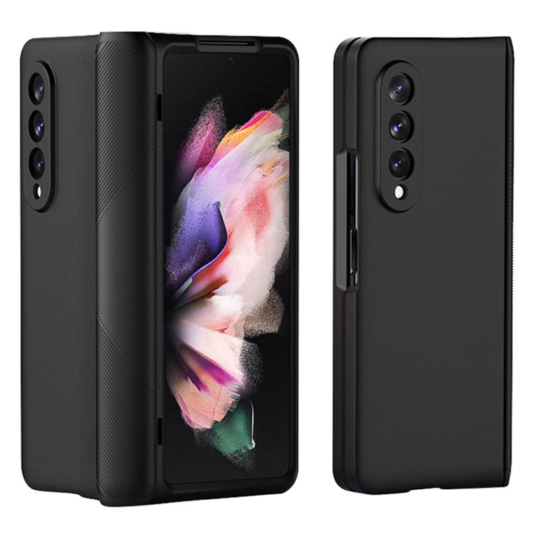 Anti-Drop Shock-Absorbed Phone Protective Cover Case for Samsung Galaxy Z Fold3 5G - Black