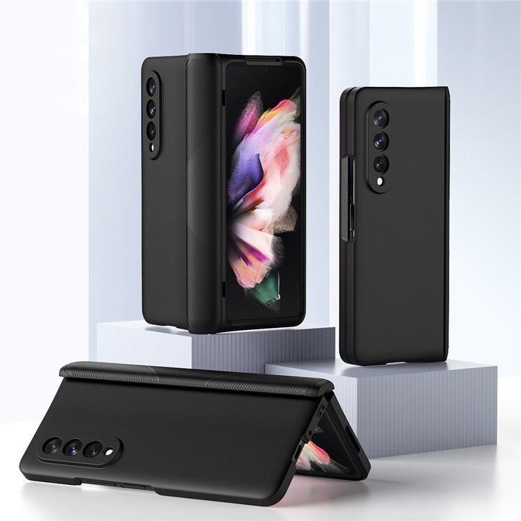 Anti-Drop Shock-Absorbed Phone Protective Cover Case for Samsung Galaxy Z Fold3 5G - Black