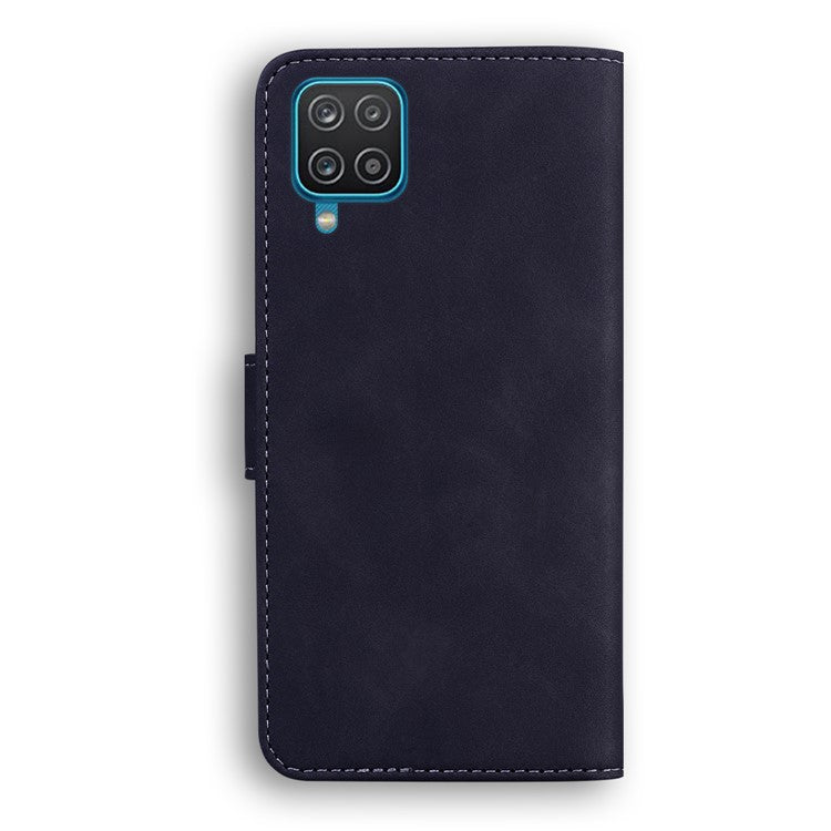 TPU + PU Leather Scratch Resistant Protective Phone Case Cover with Stand and Wallet for Samsung Galaxy M32 (Global Version) - Black