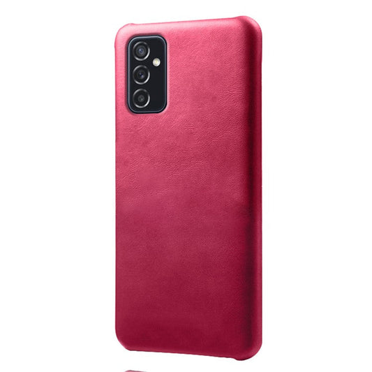 KSQ Durable Plastic+PU Leather Phone Case Phone Cover for Samsung Galaxy M52 5G - Rose
