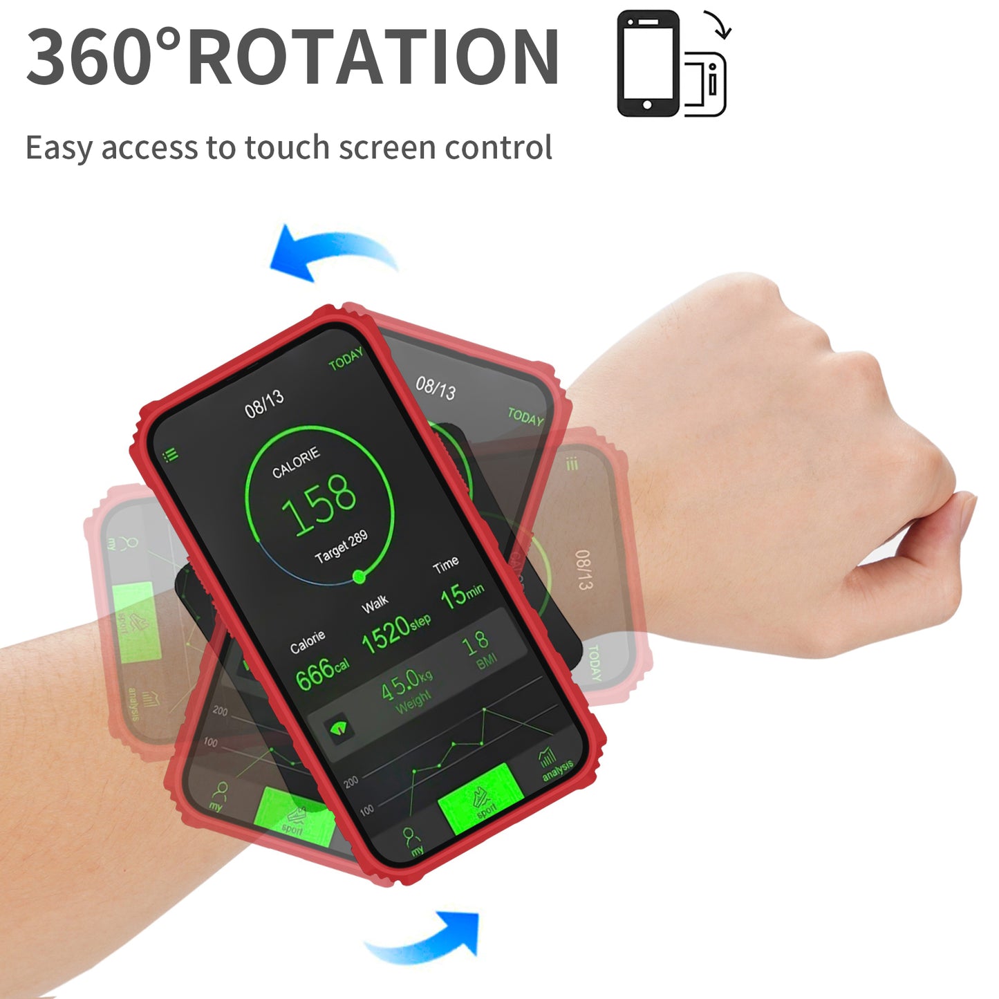 Kickstand Drop-resistant PC + TPU Phone Cover Case with Detachable Adjustable Wristband for Samsung Galaxy S20 FE 2022/S20 FE/S20 FE 5G/S20 Lite - Red