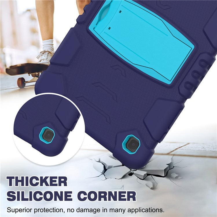 PC + Silicone Tablet Case Cover for Samsung Galaxy Tab S6 Lite (2024) P620 / S6 Lite (2022) / S6 Lite (2020) P610 / P615 - Navy Blue / Blue