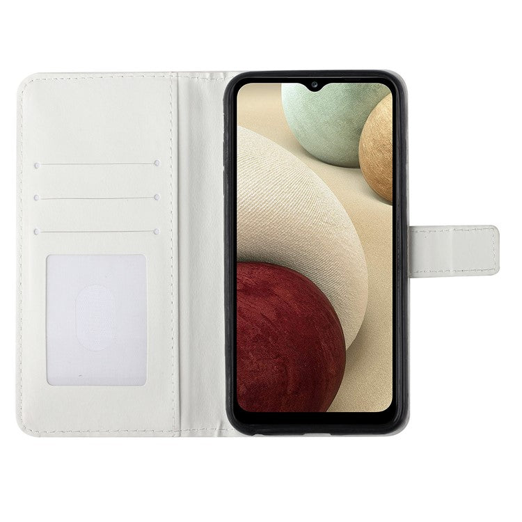 Pattern Printing Light Spot Decor Stand Wallet Leather Cover Phone Case for Samsung Galaxy A13 5G / A04s 4G (164.7 x 76.7 x 9.1 mm) - Kid and Dandelion