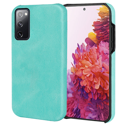 Fall Protection PU Leather + PC Protective Phone Cover Case for Samsung Galaxy S20 FE 2022/S20 FE/S20 FE 5G /S20 Fan Edition 5G/S20 Fan Edition 4G/S20 Lite - Matcha Green