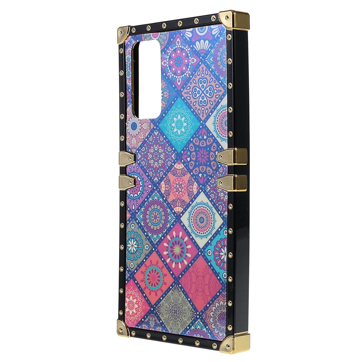 Glossy National Style Pattern Printing Shell Back Protector Electroplating Phone TPU Cover for Samsung Galaxy S20 FE 2022/S20 FE/S20 FE 5G/S20 Lite/S20 Fan Edition 4G/5G - National Style