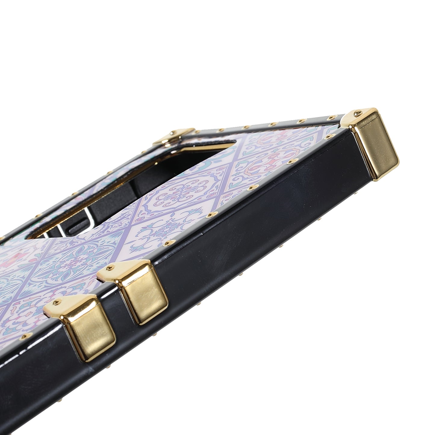 For Samsung Galaxy S20 Ultra Glossy Square Flexible TPU Phone Cover Electroplating Ethnic Style Pattern Printing Mobile Case - Blue and White Porcelain