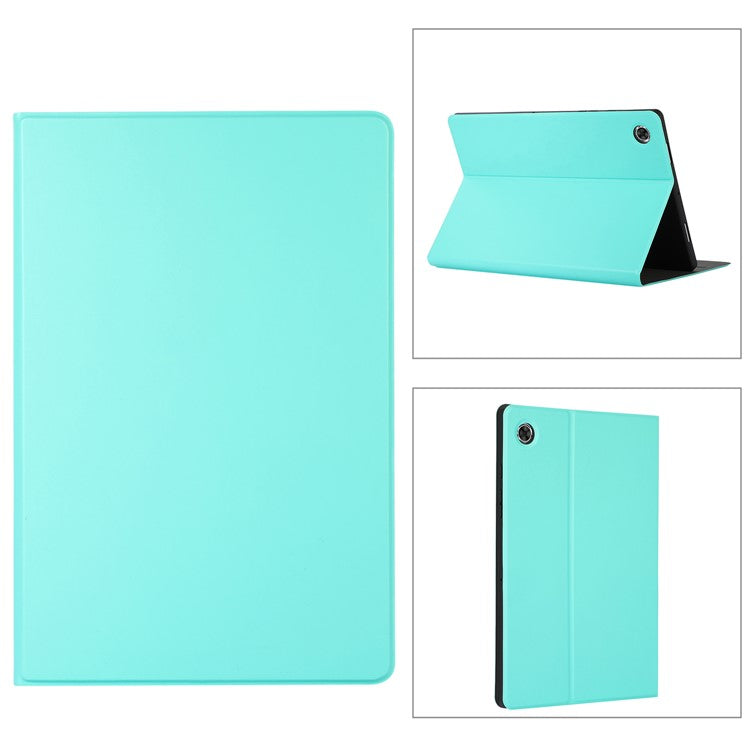 For Samsung Galaxy Tab A8 10.5 (2021) / A8 10.5 (2022) Anti-fall Folio Flip PU Leather Tablet Protective Case Cover with Stand - Light Green