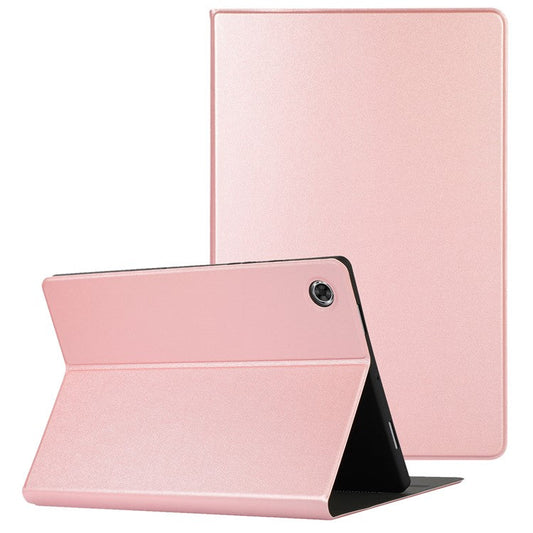 For Samsung Galaxy Tab A8 10.5 (2021) / A8 10.5 (2022) Anti-fall Folio Flip PU Leather Tablet Protective Case Cover with Stand - Rose Gold