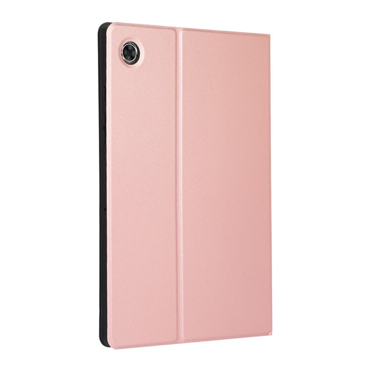 For Samsung Galaxy Tab A8 10.5 (2021) / A8 10.5 (2022) Anti-fall Folio Flip PU Leather Tablet Protective Case Cover with Stand - Rose Gold