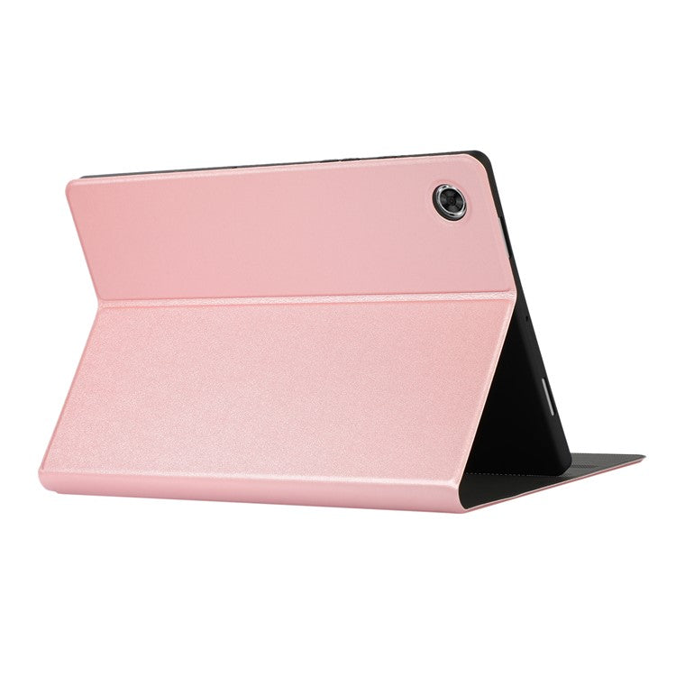 For Samsung Galaxy Tab A8 10.5 (2021) / A8 10.5 (2022) Anti-fall Folio Flip PU Leather Tablet Protective Case Cover with Stand - Rose Gold