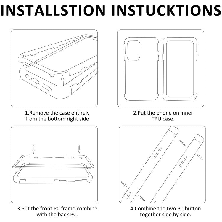 PET Screen Protector + Acrylic + TPU Case Shockproof All-round Protection Phone Cover for Samsung Galaxy S22+ 5G - Red