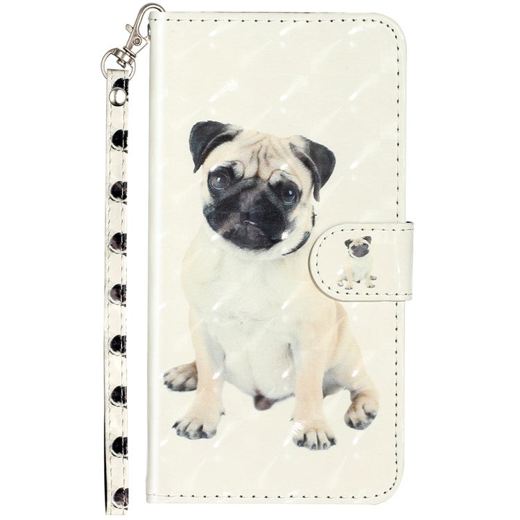 Pattern Printing Fully Wrapped Folio Flip Leather Wallet Phone Case Cover with Stand for Samsung Galaxy A53 5G - Dog
