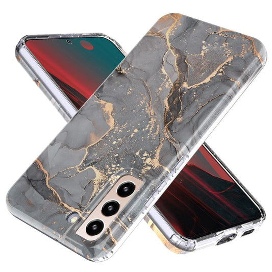 For Samsung Galaxy S22+ 5G GW18 Soft TPU IMD Pattern Protective Cell Phone Case - Marble D