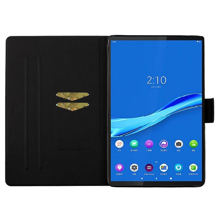 For Samsung Galaxy Tab A8 10.5 (2021) / A8 10.5 (2022) X205 / X200 Pattern Printing Tablet Leather Case Stand Card Holder Protective Cover - 2