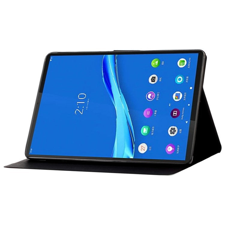 For Samsung Galaxy Tab A8 10.5 (2021) / A8 10.5 (2022) X205 / X200 Pattern Printing Tablet Leather Case Stand Card Holder Protective Cover - 2