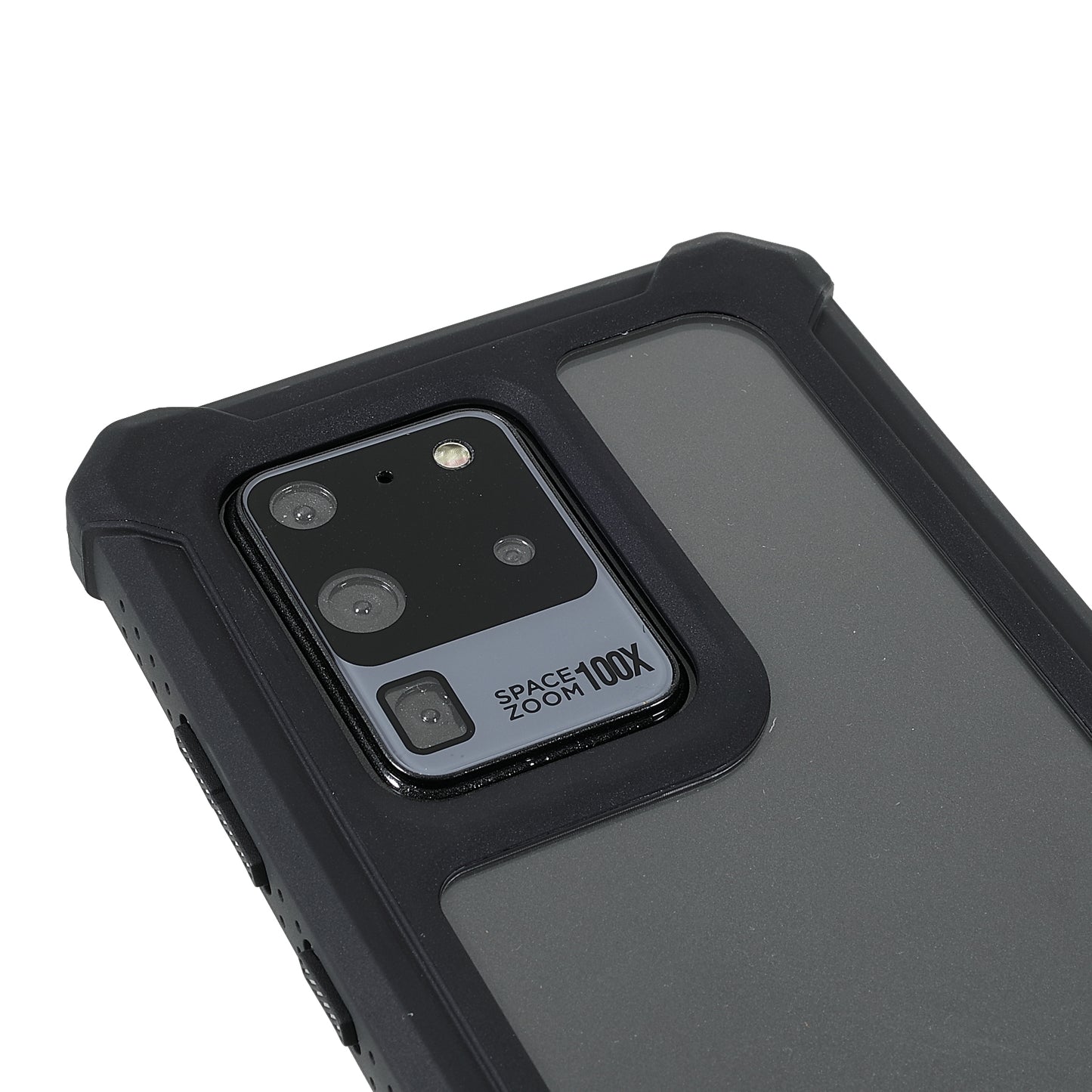 For Samsung Galaxy S20 Ultra Precise Cutout Anti-drop Soft TPU Frame + Durable Acrylic Back Detachable 2-in-1 Phone Case - Black
